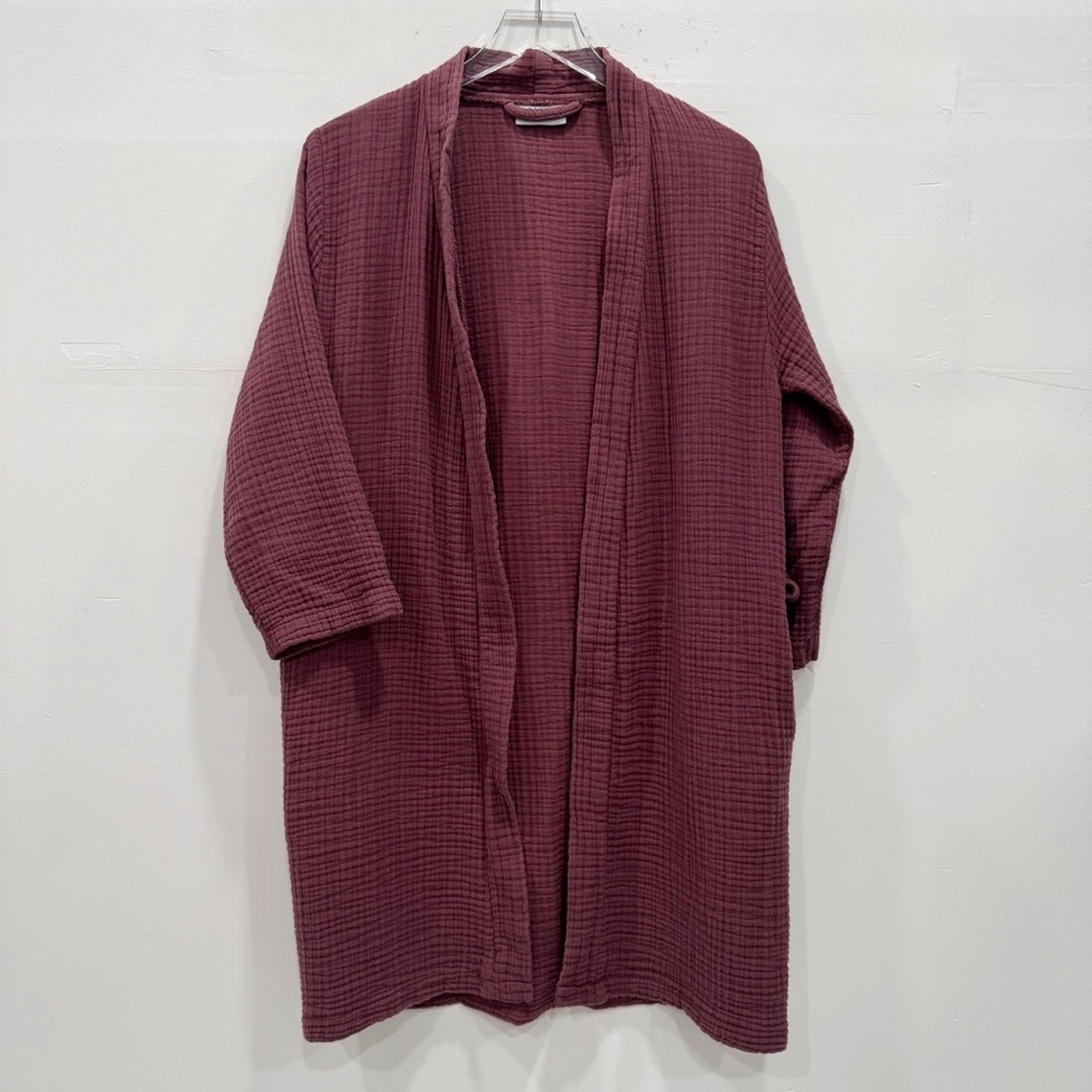 Parachute Cloud Cotton Robe Waffle Knit Small Loungewear Casual Comfy *flawed*